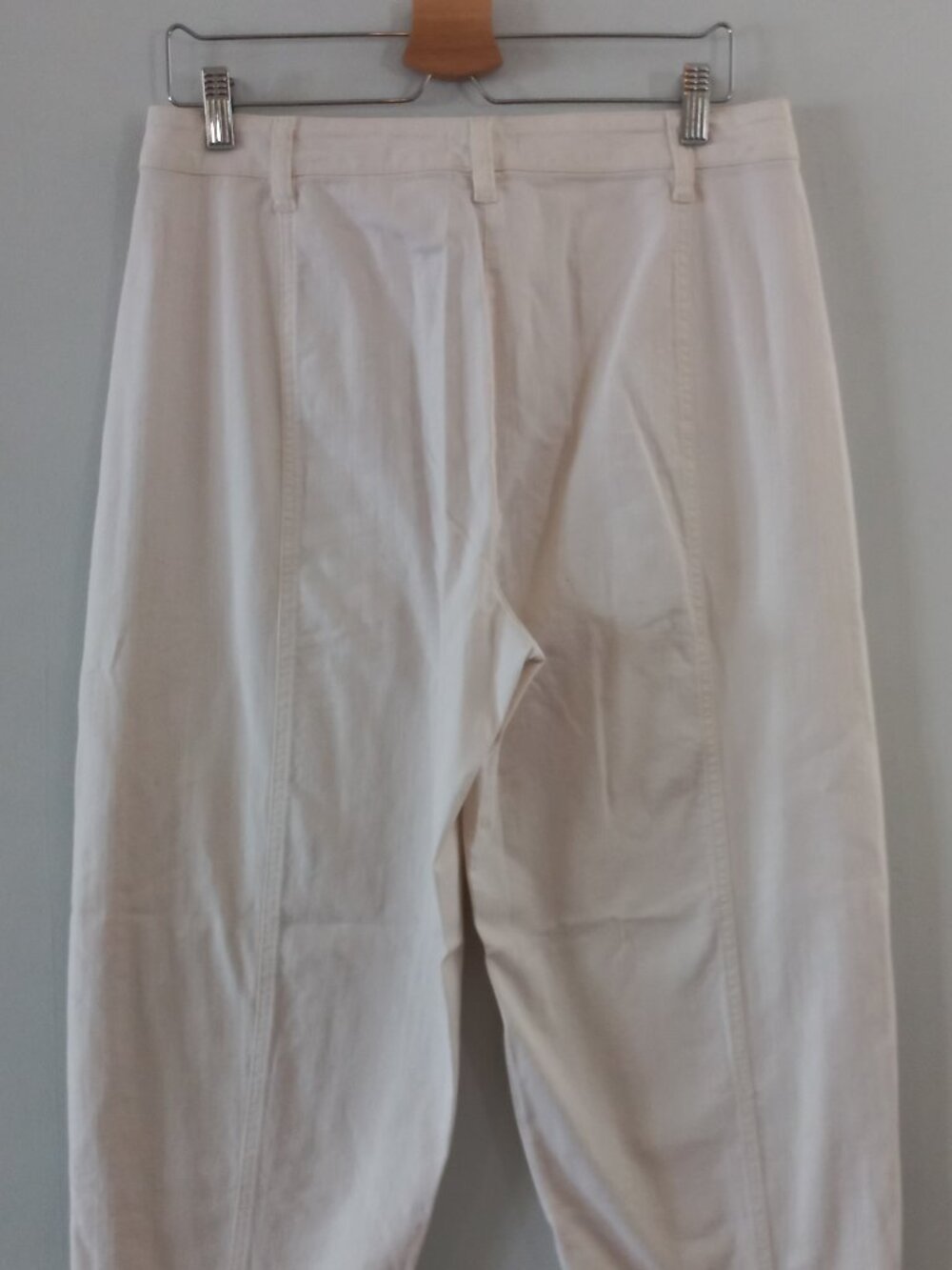 EILEEN FISHER NWT cream barrel leg pants - Picture 8 of 11